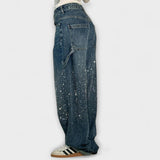 Fable - Jeans de Denim Brilhante no Estilo Balloon Carpenter