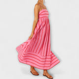 Svea - Maxi-Vestido em Bare Bloom
