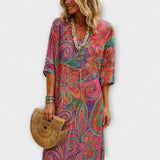 Aureline – Vestido de Flores Longo