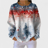 Alix - Pullover de Natal com padrão suave de árvore de Natal