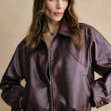 Traute | Jaqueta Cropped em Bordeaux