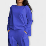Clémence - Elegante Conjunto de Lounge em Dois Peças