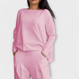 Clémence - Elegante Conjunto de Lounge em Dois Peças