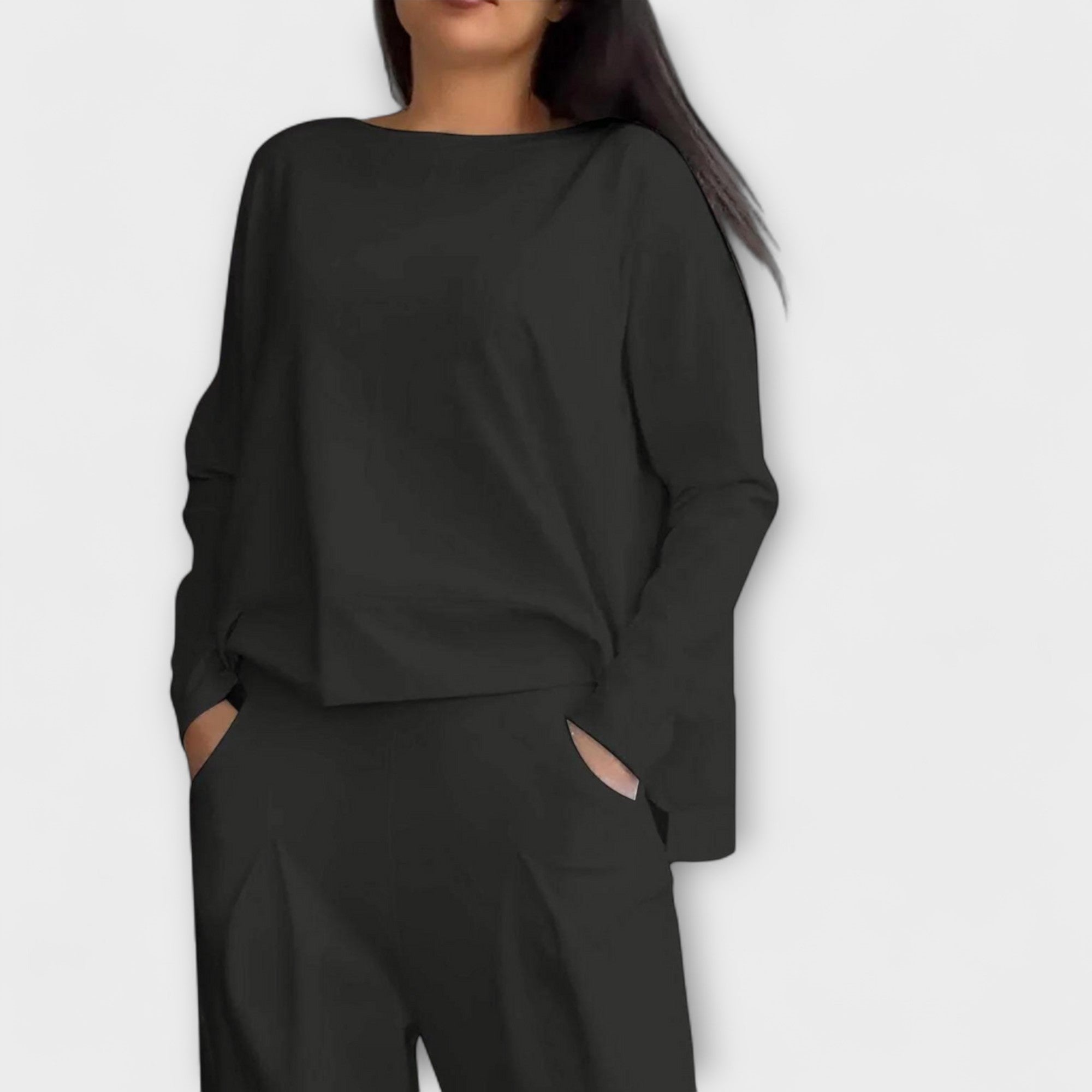 Clémence - Elegante Conjunto de Lounge em Dois Peças