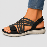 Sanrita | Sandália ortopédica leve com tiras elásticas