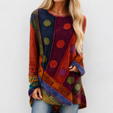 Smilla™ | Túnica com impressão étnica em patchwork