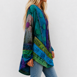 Smilla™ | Túnica com impressão étnica em patchwork