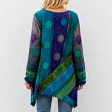 Smilla™ | Túnica com impressão étnica em patchwork