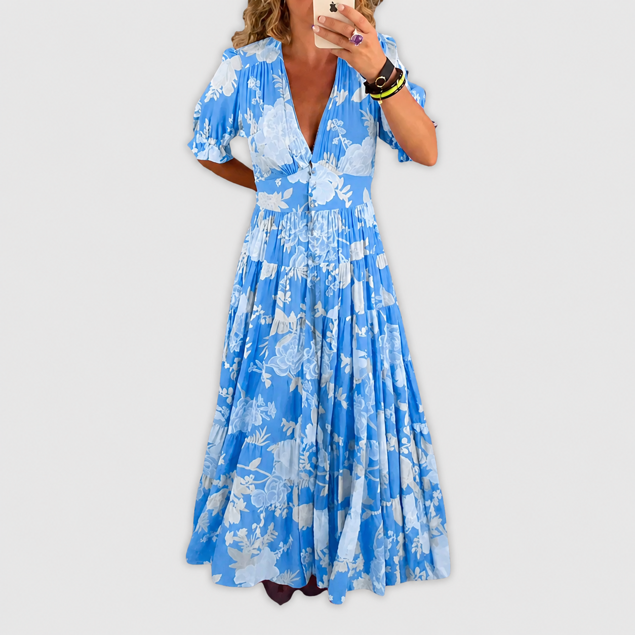 Minelda | Vestido Elegante com Decote em V