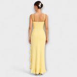 Bella - Vestido de Corset em Cetim com Rendas