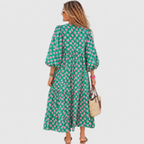 Fleur | Vestido Maxi Relaxante com Mangas de Quimono