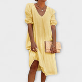 Fanny - Vestido de Verão Elegante com Detalhes em Crochê