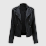 Sylvia | Jaqueta de Couro em Corte Biker