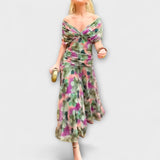 Aurora - Vestido Maxie com Decote em V Elegante