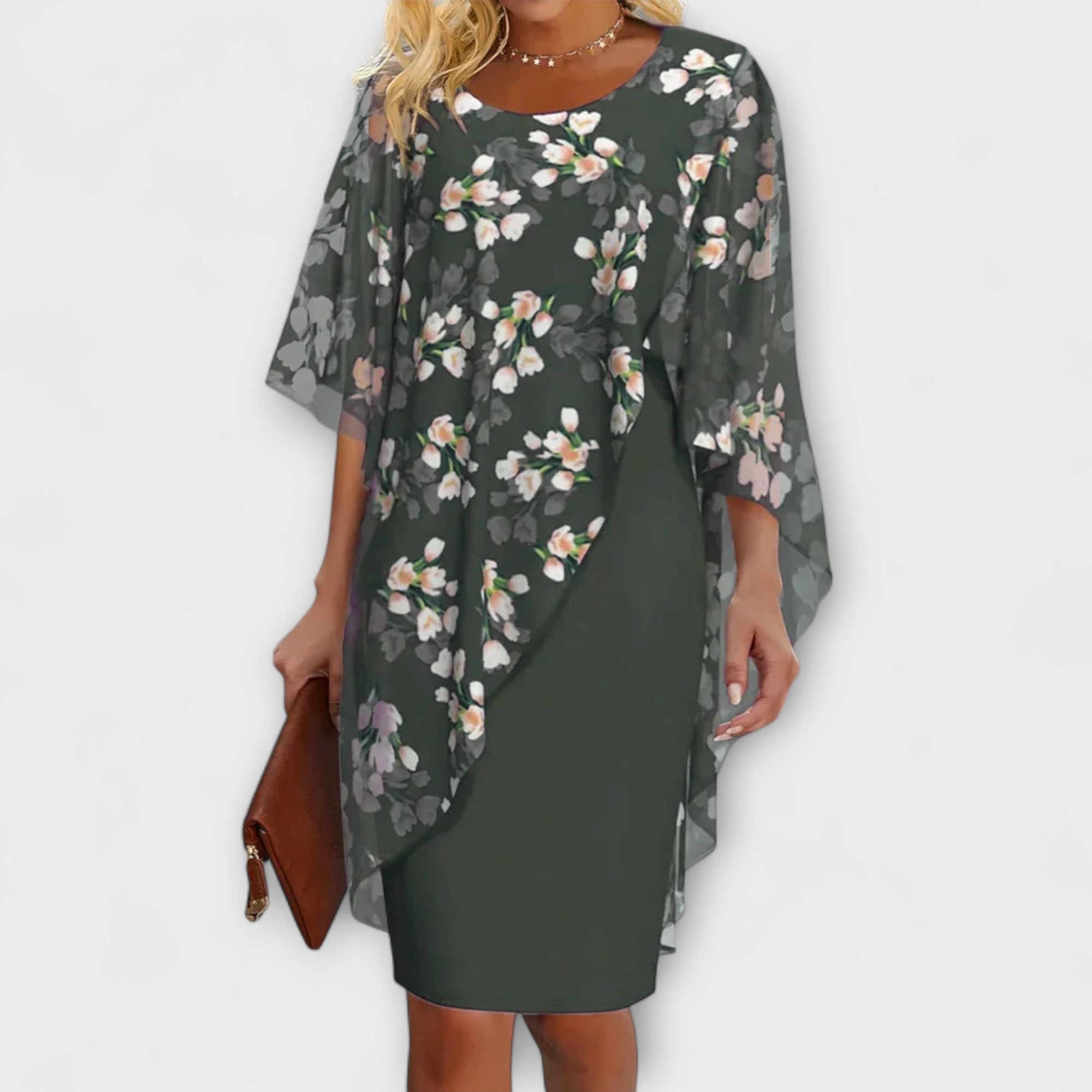Lyanna - Vestido Chiffon Floral para Mulheres