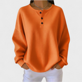 Hélène - Pullover de malha waffle suave