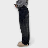 Fable - Jeans de Denim Brilhante no Estilo Balloon Carpenter