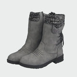 Botins Elegantes em Camurça