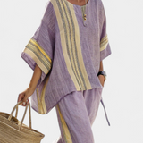 Lorena - Conjunto de Linho e Bambu Boho