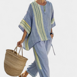 Lorena - Conjunto de Linho e Bambu Boho
