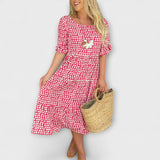 Blythea – Vestido Midi Casual em Camadas