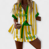 Halora – Estilo de Linho Amarelo com Movimento