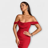 Ione - Vestido Bodycon com Ombros à Mostra