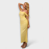Ione - Vestido Bodycon com Ombros à Mostra