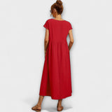 Elena | Vestido Midi de Verão Leve com Corte Império