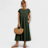 Elena | Vestido de Verão Leve com Bolsos