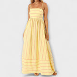 Svea - Maxi-Vestido em Bare Bloom