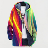 Tanja | Hoodie com Listras Arco-Íris