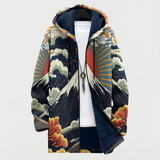 Sonja | Sweatshirt com capuz com motivo de nascer do sol