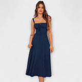 Esperança - Vestido Rüschentop com detalhe de fenda