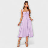 Esperança - Vestido Rüschentop com detalhe de fenda