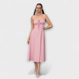 Esperança - Vestido Rüschentop com detalhe de fenda