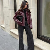 Theresia | Bomberjacke Curta em Bordeaux