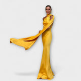 Vestido Maxi Halter Off-Shoulder Elegante