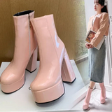 Carina - Botas com super plataforma alta para charme e autoconfiança