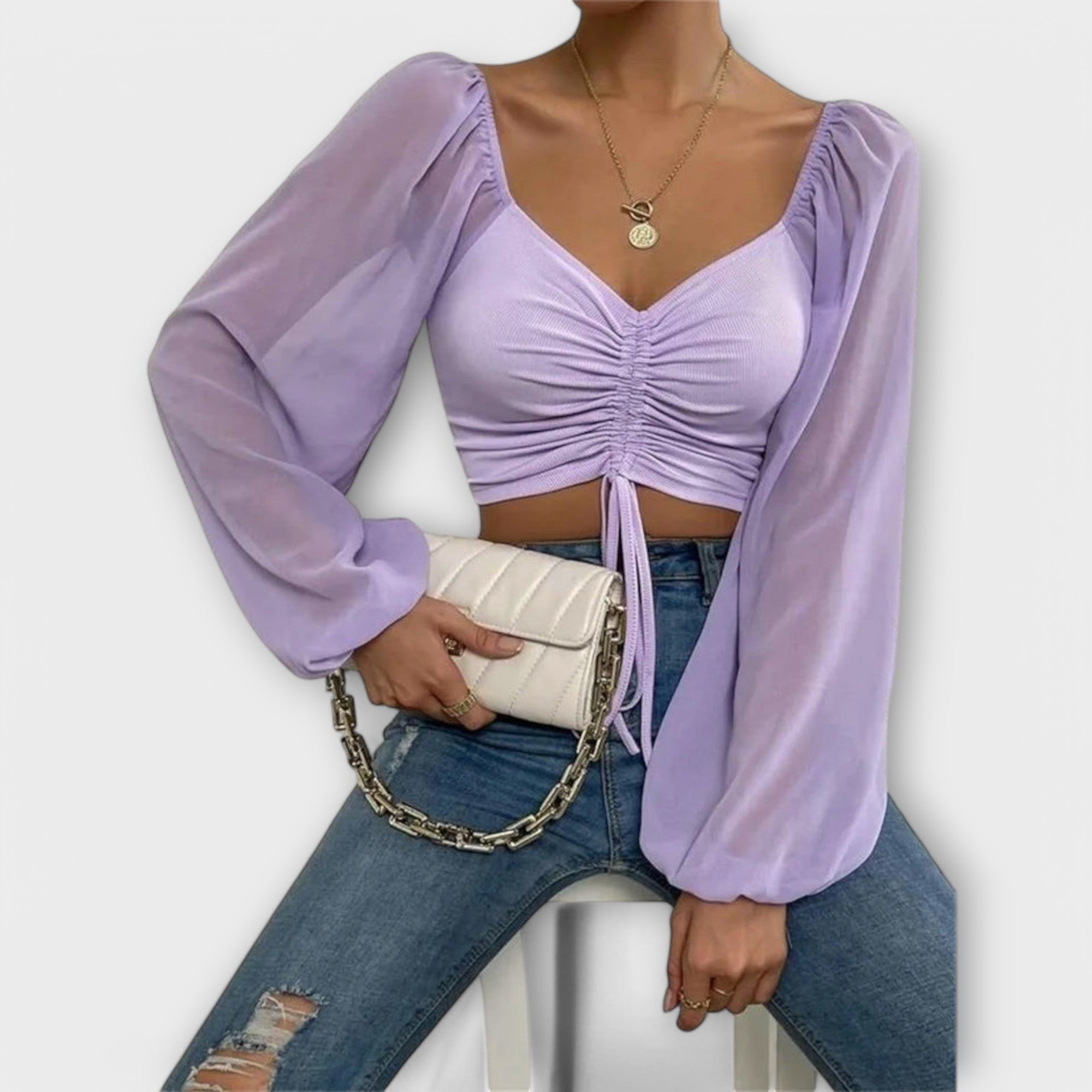 Jacqueline - Blusa de noite versátil