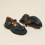 Mary Janes - Sapato de Couro Elegante