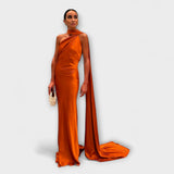 Vestido Maxi Halter Off-Shoulder Elegante