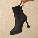 Eugénia - Botins com Plataforma, Conforto e Elegância Feminina