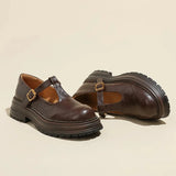 Mary Janes - Sapato de Couro Elegante
