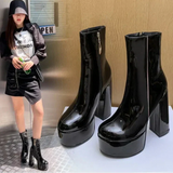 Carina - Botas com super plataforma alta para charme e autoconfiança