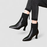 Clara - Botas com Plataforma em Couro