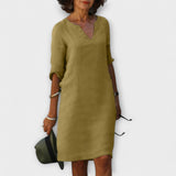 Ellyse - Vestido de Verão Elegante com Decote em V