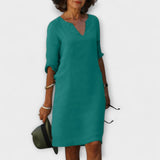 Ellyse - Vestido de Verão Elegante com Decote em V