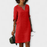 Ellyse - Vestido de Verão Elegante com Decote em V