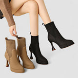 Eugénia - Botins com Plataforma, Conforto e Elegância Feminina